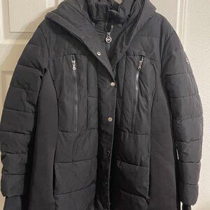 Michael Kors Standard Length Puffer Jacket w/Hood